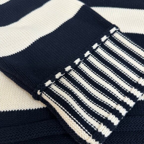 Miou Muse Cream & Black Striped Crewneck Sweater | Women’s Large | Capsule Basic - Picture 2 of 6